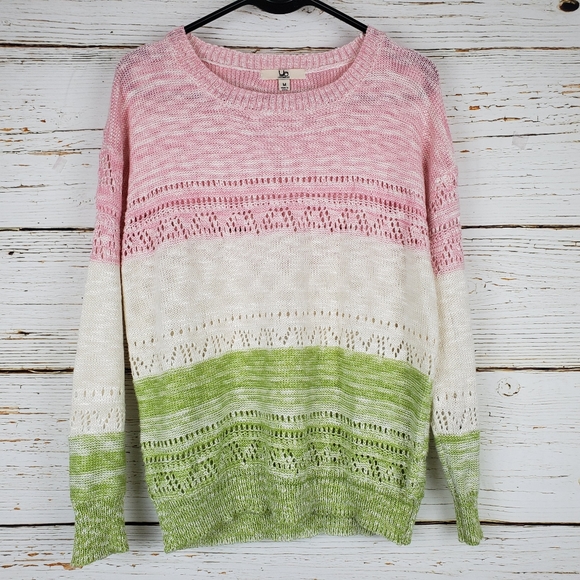 Ya Los Angeles Sweaters - Ya Los Angeles Tri Color Sweater